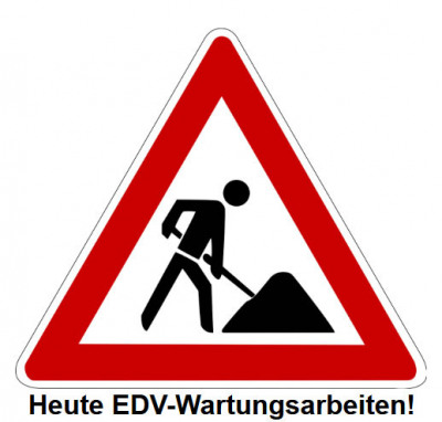 Baustellenschild