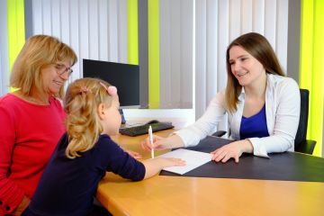 Sprechzimmer 3 der Frauenarztpraxis Dr. Linda Henrich in Weinheim