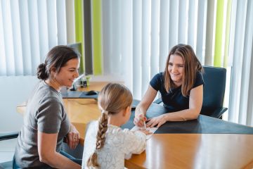 Sprechzimmer 3 der Frauenarztpraxis Dr. Linda Henrich in Weinheim